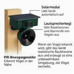 Bird Repellent Solar Motion Sensor Predator Sounds