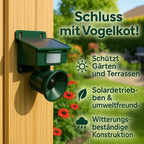 Bird Repellent Solar Motion Sensor Predator Sounds