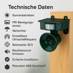 Bird Repellent Solar Motion Sensor Predator Sounds
