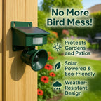 Bird Repeller Motion-Activated Ultrasonic Weather-Resistant