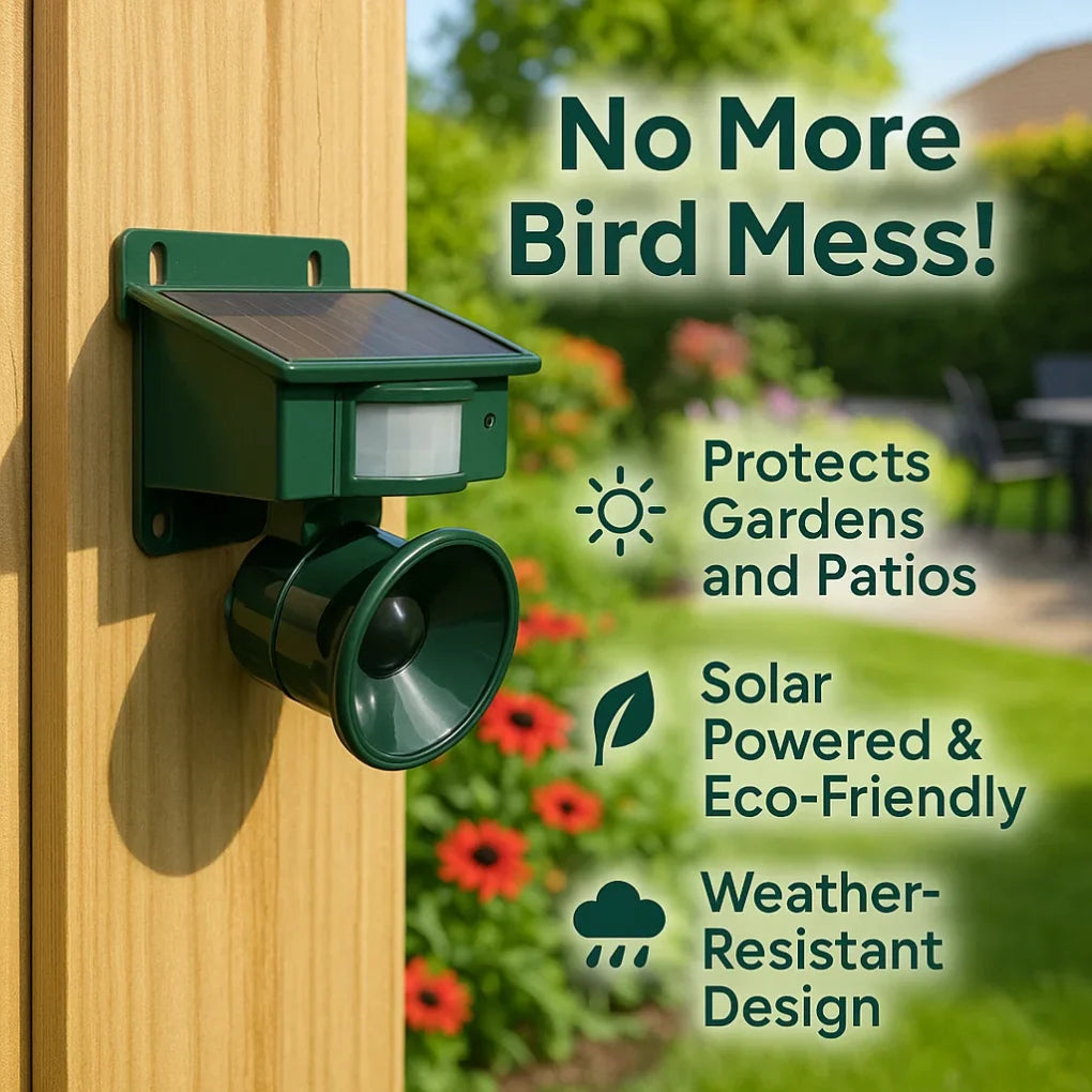 Bird Repeller Motion-Activated Ultrasonic Weather-Resistant