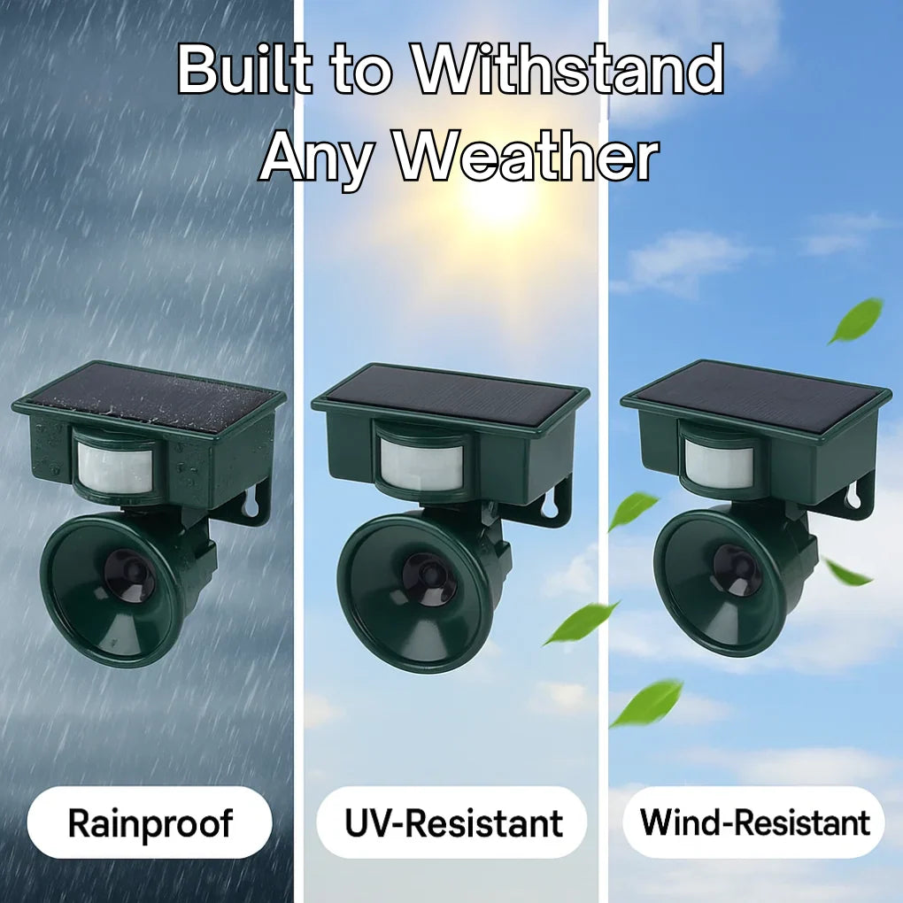 Bird Repeller Motion-Activated Ultrasonic Weather-Resistant