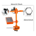 Bird Repeller Solar Powered Spinning Mirrors & Motion Sounds