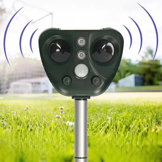 Bird Repeller Ultrasonic & LED Solar USB Rechargeable