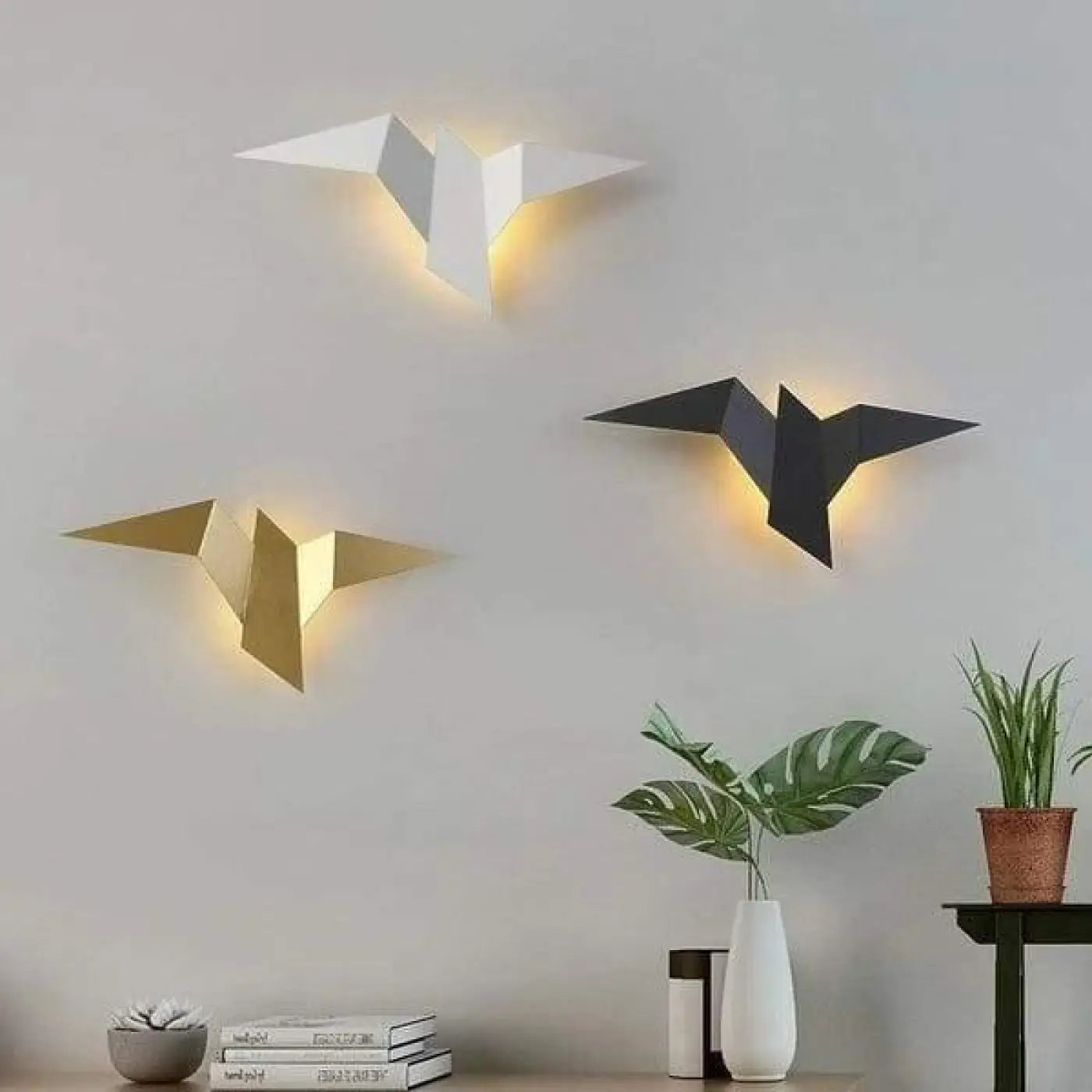 Bird Silhouette Aluminum & Acrylic Wall Light
