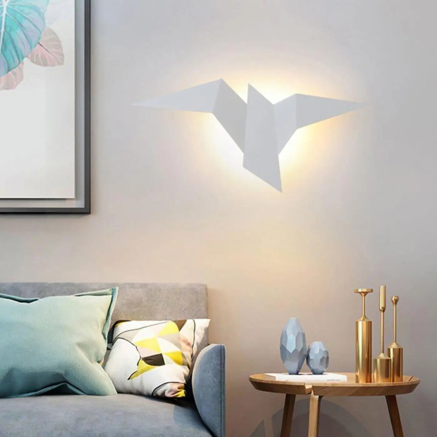 Bird Silhouette Aluminum & Acrylic Wall Light