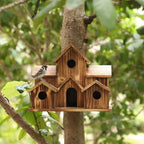 Birdhouse Weather-Resistant Wood Easy Mounting & Ventilated