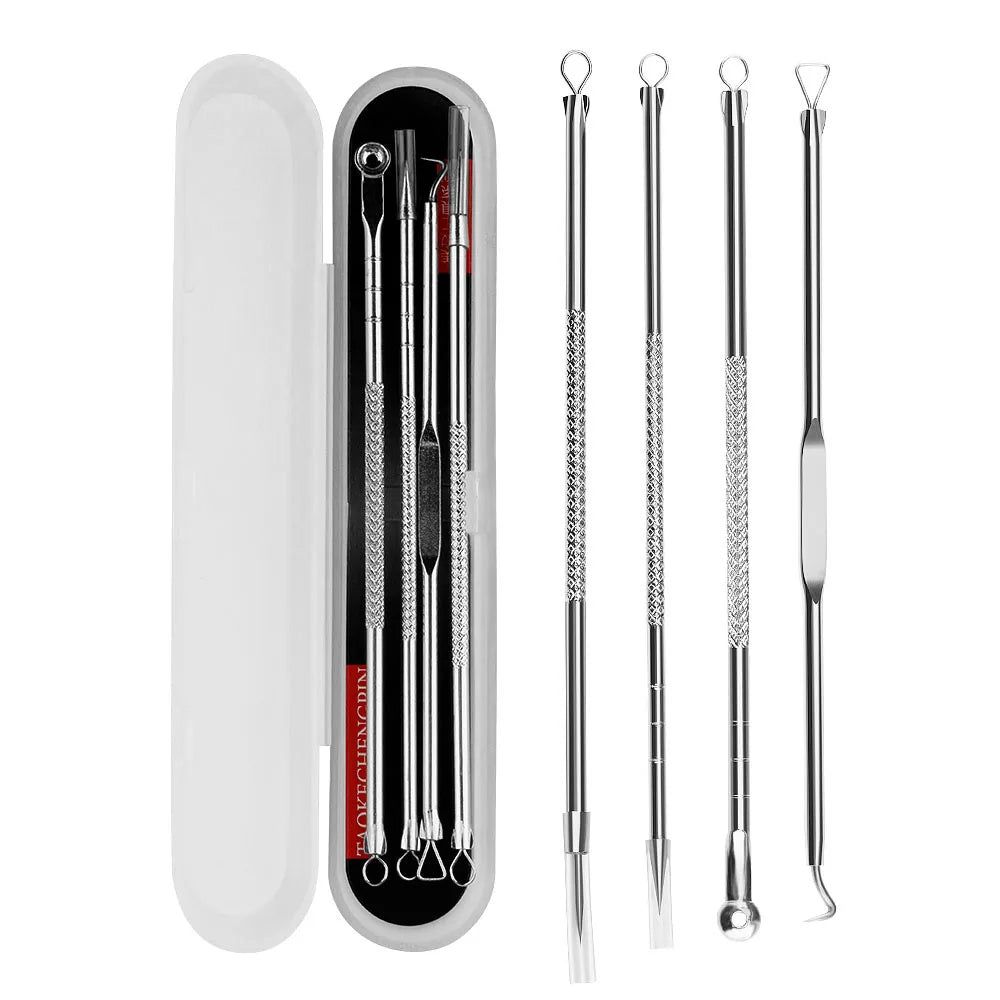 Blackhead Remover Kit Stainless Steel Set of 4