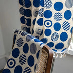 Blackout Microfiber Retro Polka Dot Window Curtain (Machine Washable)