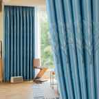 Blackout Thermal-Insulating Curtains (Vine Embroidery)