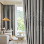 Blackout Thermal-Insulating Curtains (Vine Embroidery)