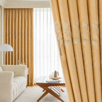 Blackout Thermal-Insulating Curtains (Vine Embroidery)