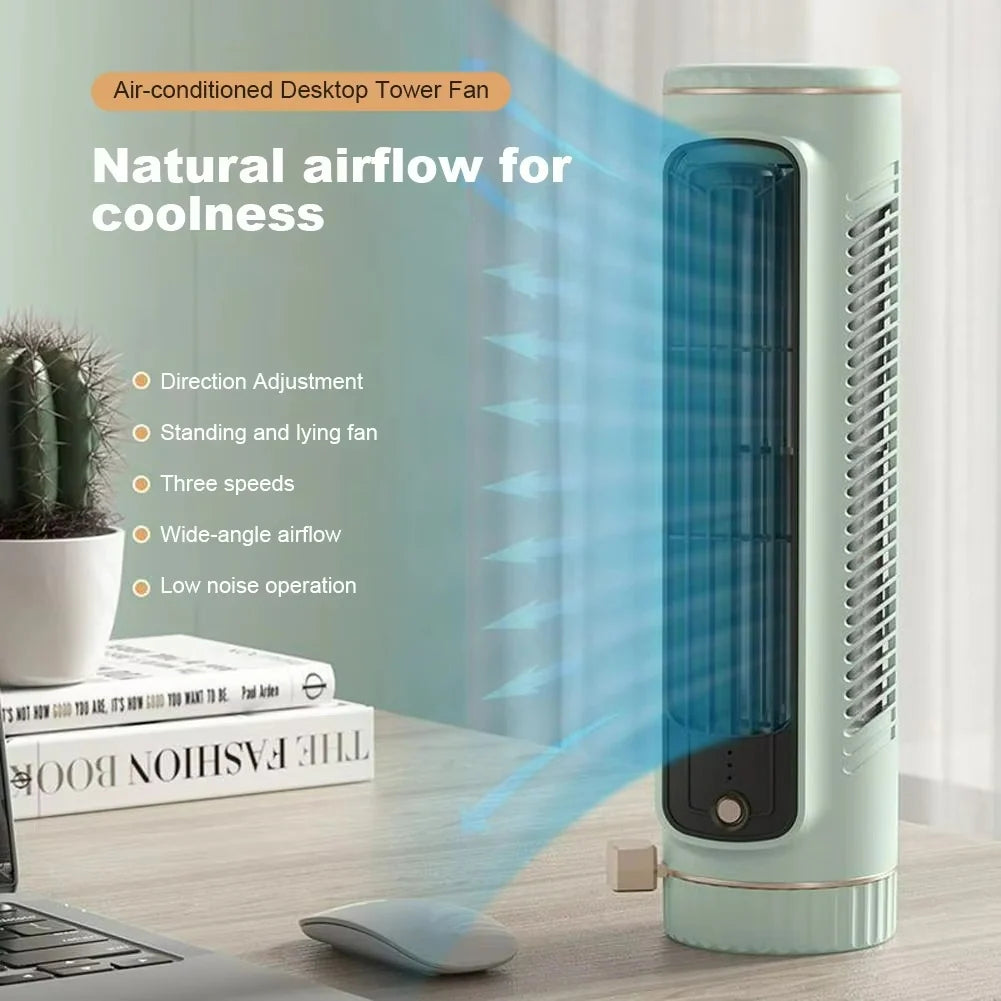 Bladeless Fan 360° Air Circulation Ice Cooling