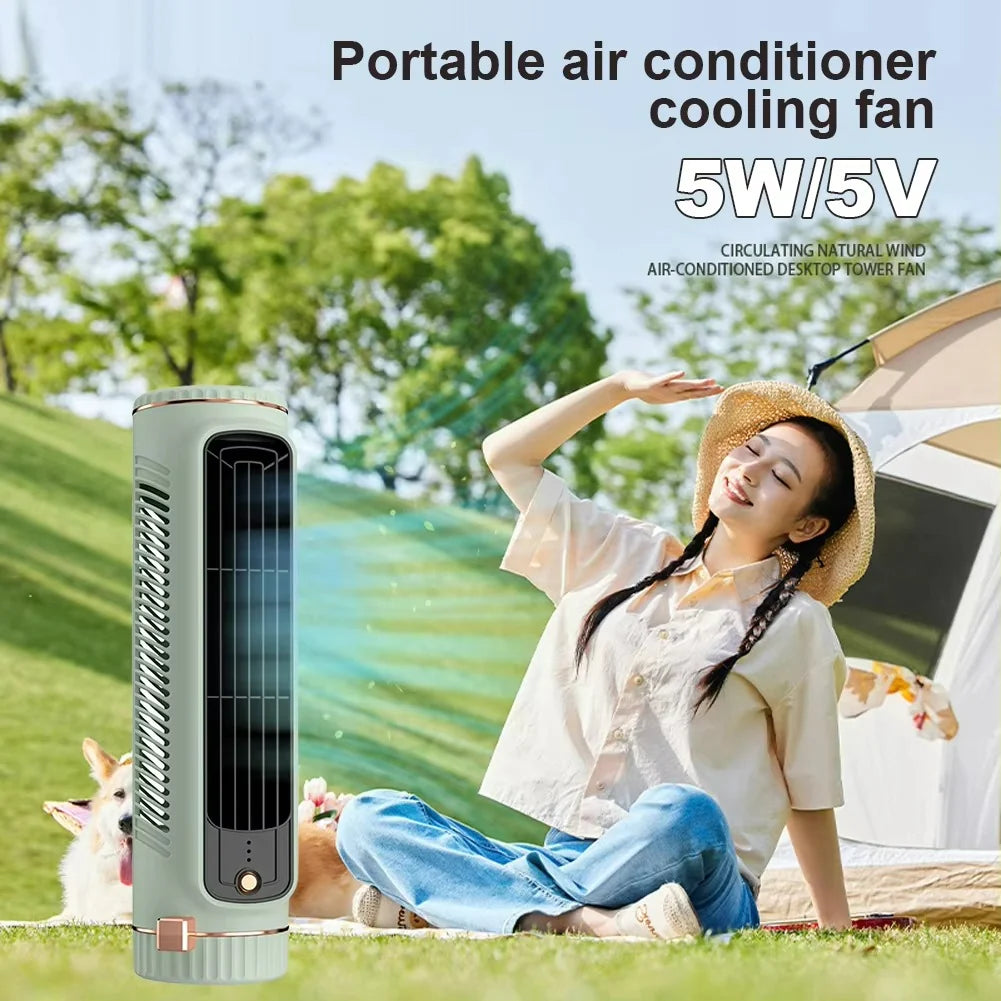 Bladeless Fan 360° Air Circulation Ice Cooling