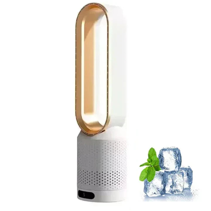 Bladeless Fan Air Purifier Remote Control Whisper-Quiet