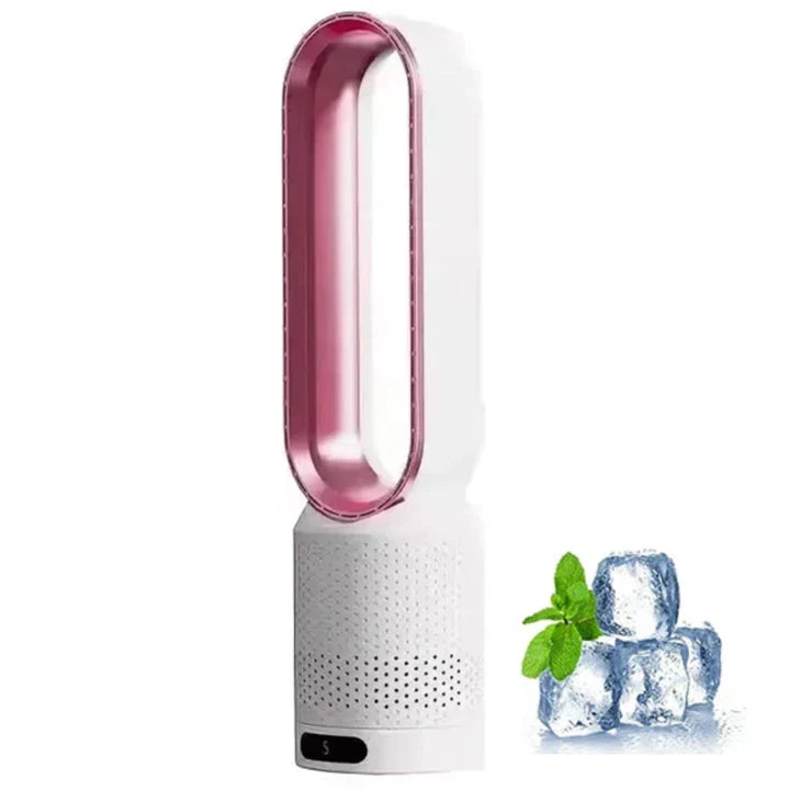 Bladeless Fan Air Purifier Remote Control Whisper-Quiet