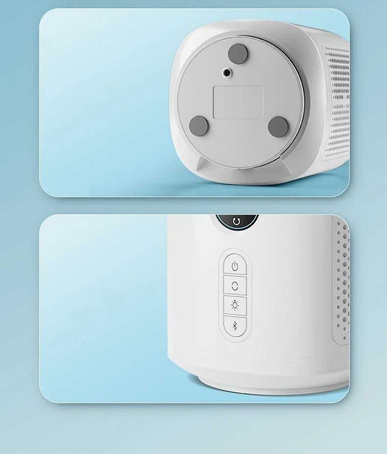 Bladeless Fan Rechargeable Bluetooth Speaker Night Light