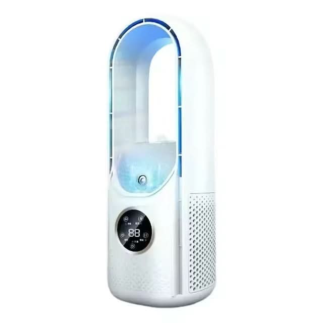 Bladeless Fan Ultra-Quiet UV Purifier & Ionizer