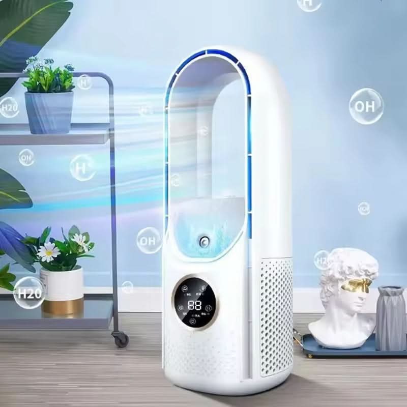 Bladeless Fan Ultra-Quiet UV Purifier & Ionizer