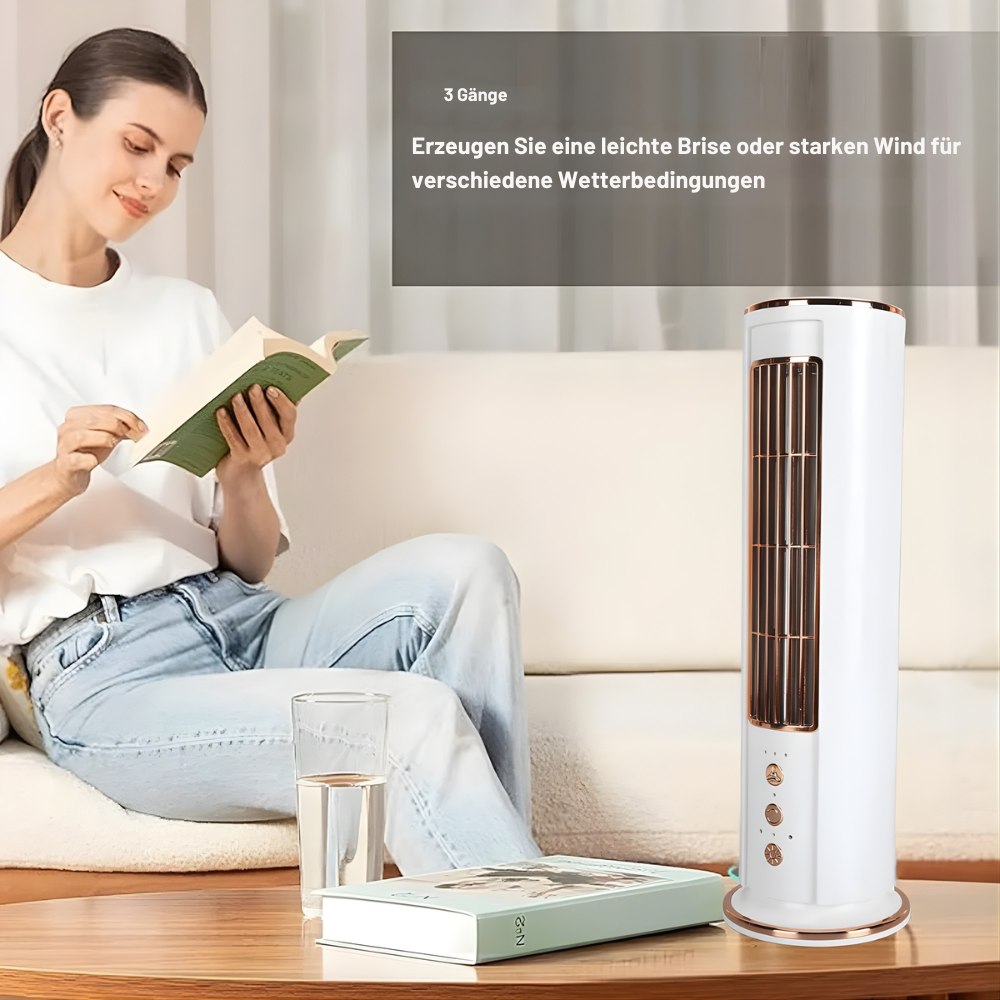 Bladeless Oscillating USB-Rechargeable Table Fan