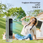Bladeless USB-Powered Oscillating Tower Fan