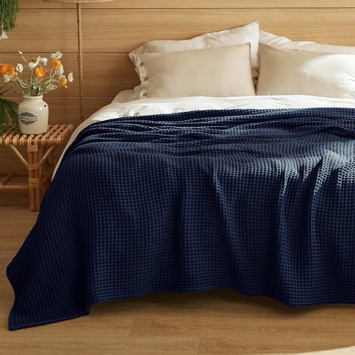 Blanket 100% Cotton Waffle Weave All-Season