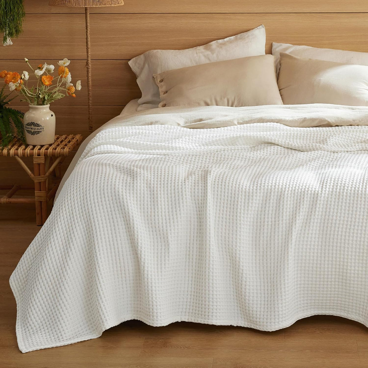 Blanket 100% Cotton Waffle Weave All-Season
