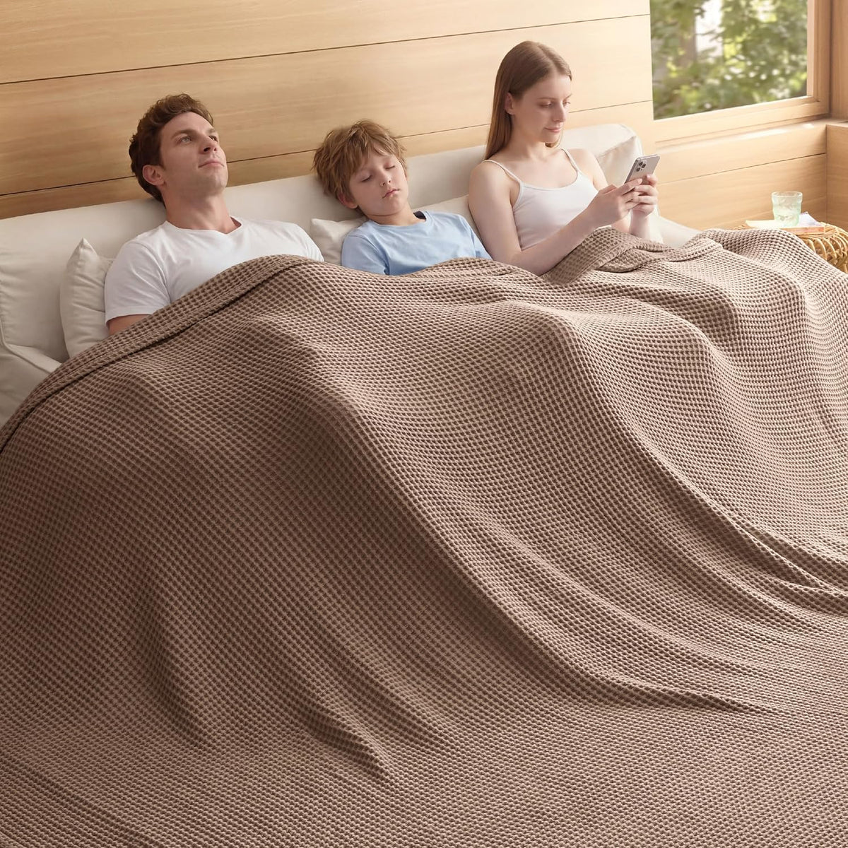 Blanket 100% Cotton Waffle Weave All-Season