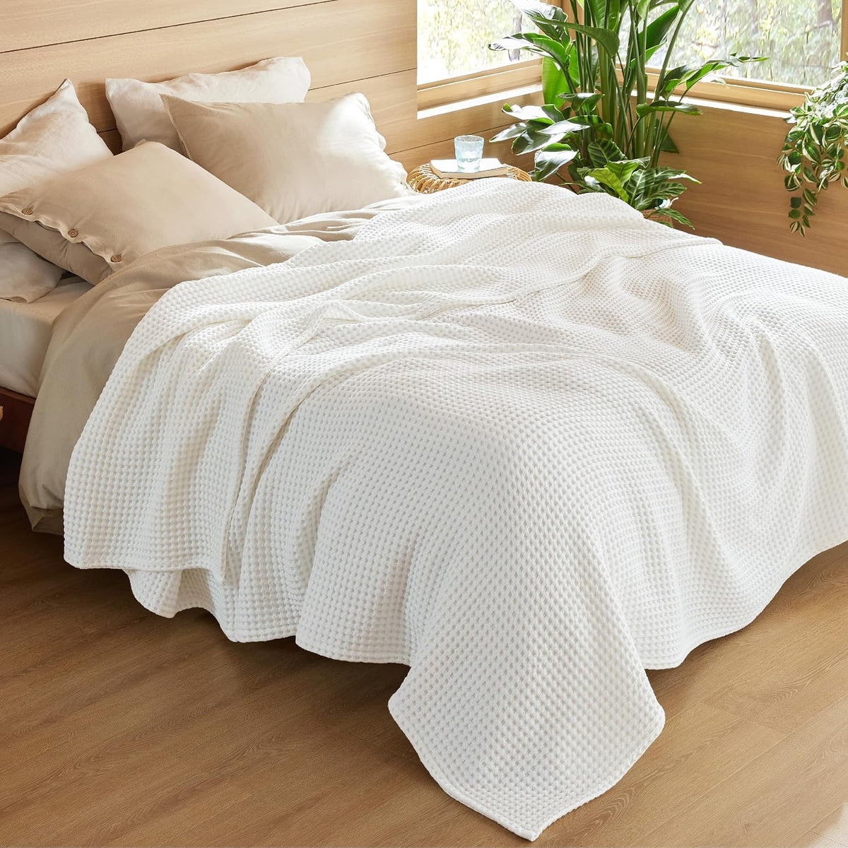 Blanket 100% Cotton Waffle Weave All-Season