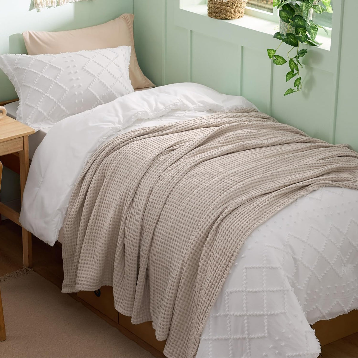 Blanket 100% Cotton Waffle Weave All-Season