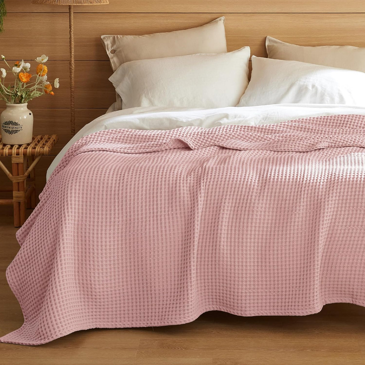 Blanket 100% Cotton Waffle Weave All-Season