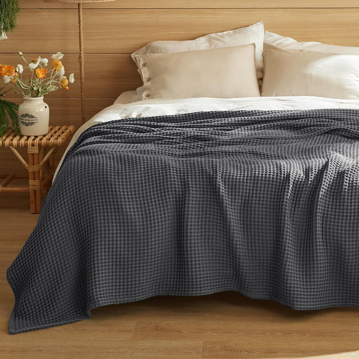 Blanket 100% Cotton Waffle Weave All-Season