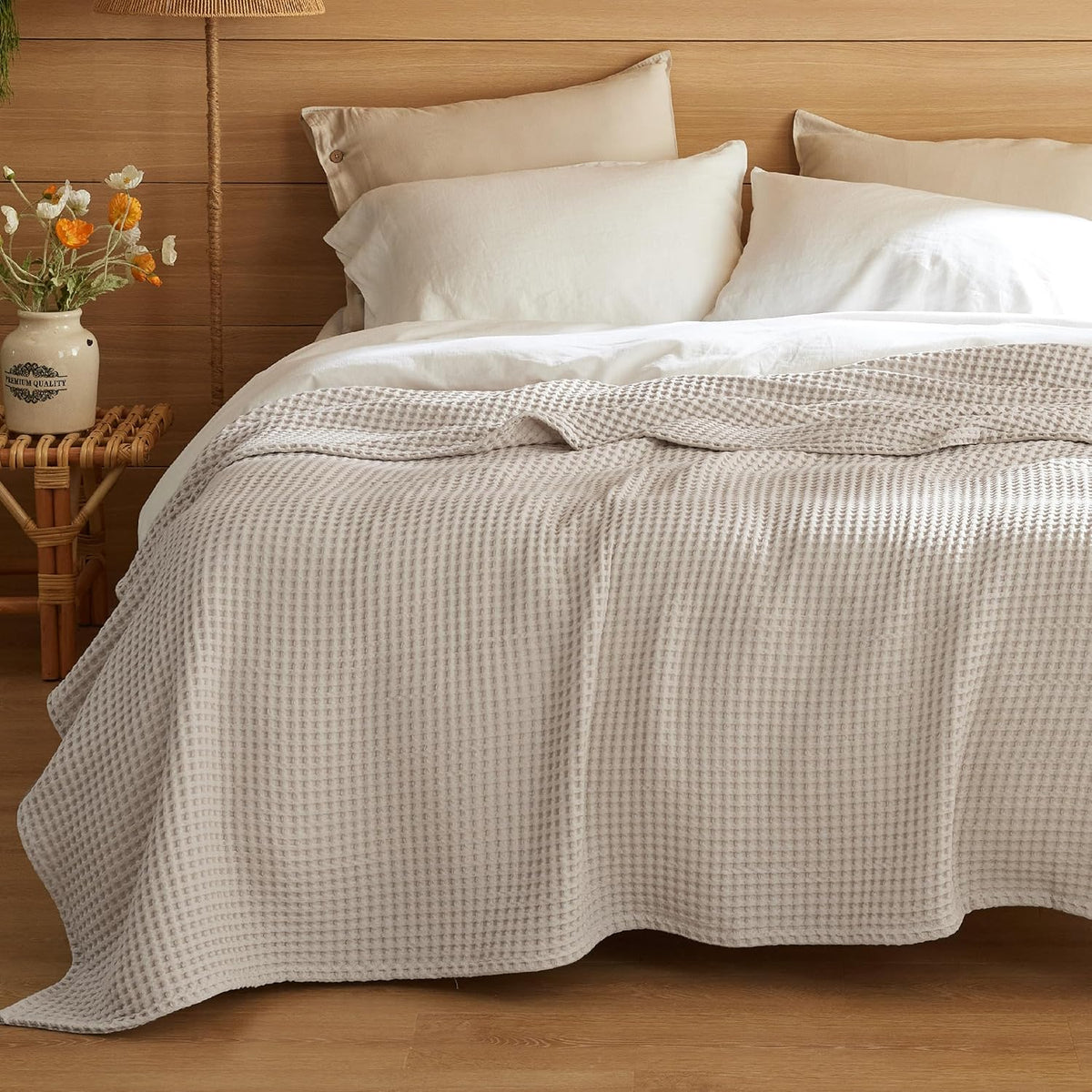 Blanket 100% Cotton Waffle Weave All-Season