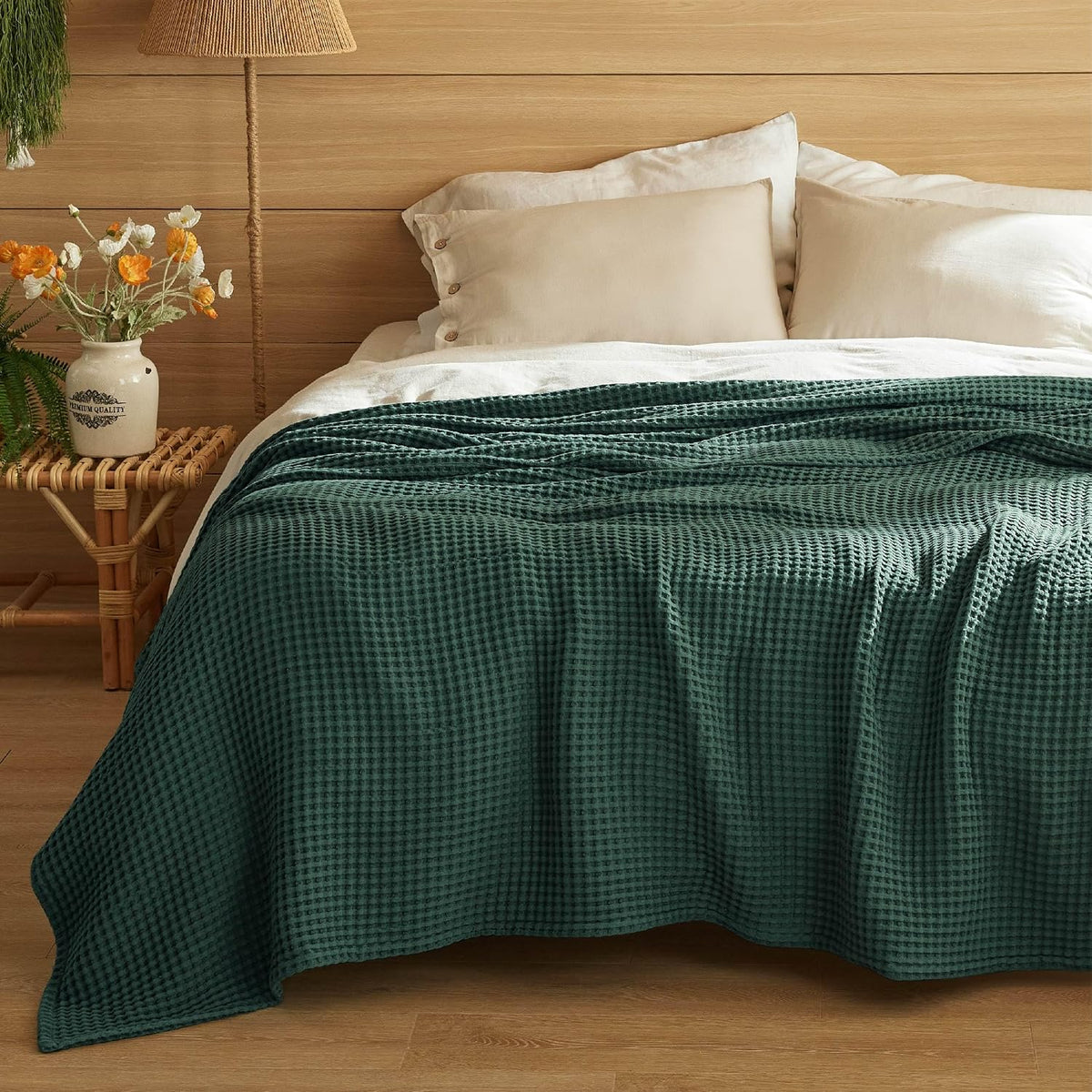 Blanket 100% Cotton Waffle Weave All-Season