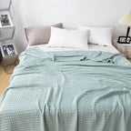 Blanket 100% Cotton Waffle Weave Lightweight Breathable