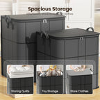 Blanket & Bedding Storage Bag Double Zipper Reinforced Seams
