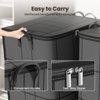 Blanket & Bedding Storage Bag Double Zipper Reinforced Seams