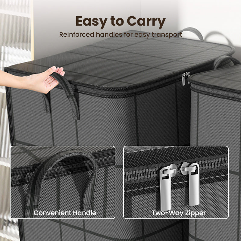 Blanket & Bedding Storage Bag Double Zipper Reinforced Seams
