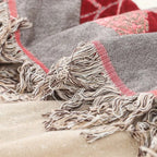 Blanket Cotton Gauze Breathable Jacquard Tassel Trim