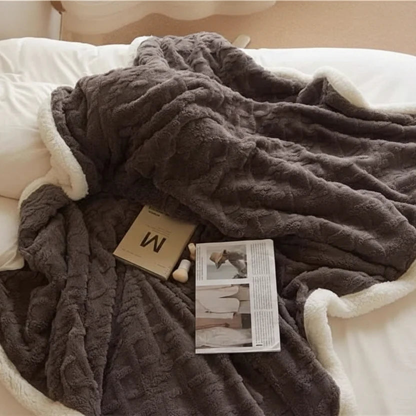 Blanket Double-Sided Fluffy Waterproof Machine Washable