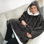 Blanket Hoodie Oversized Front Pocket Machine-Washable