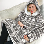 Blanket Hoodie Oversized Front Pocket Machine-Washable
