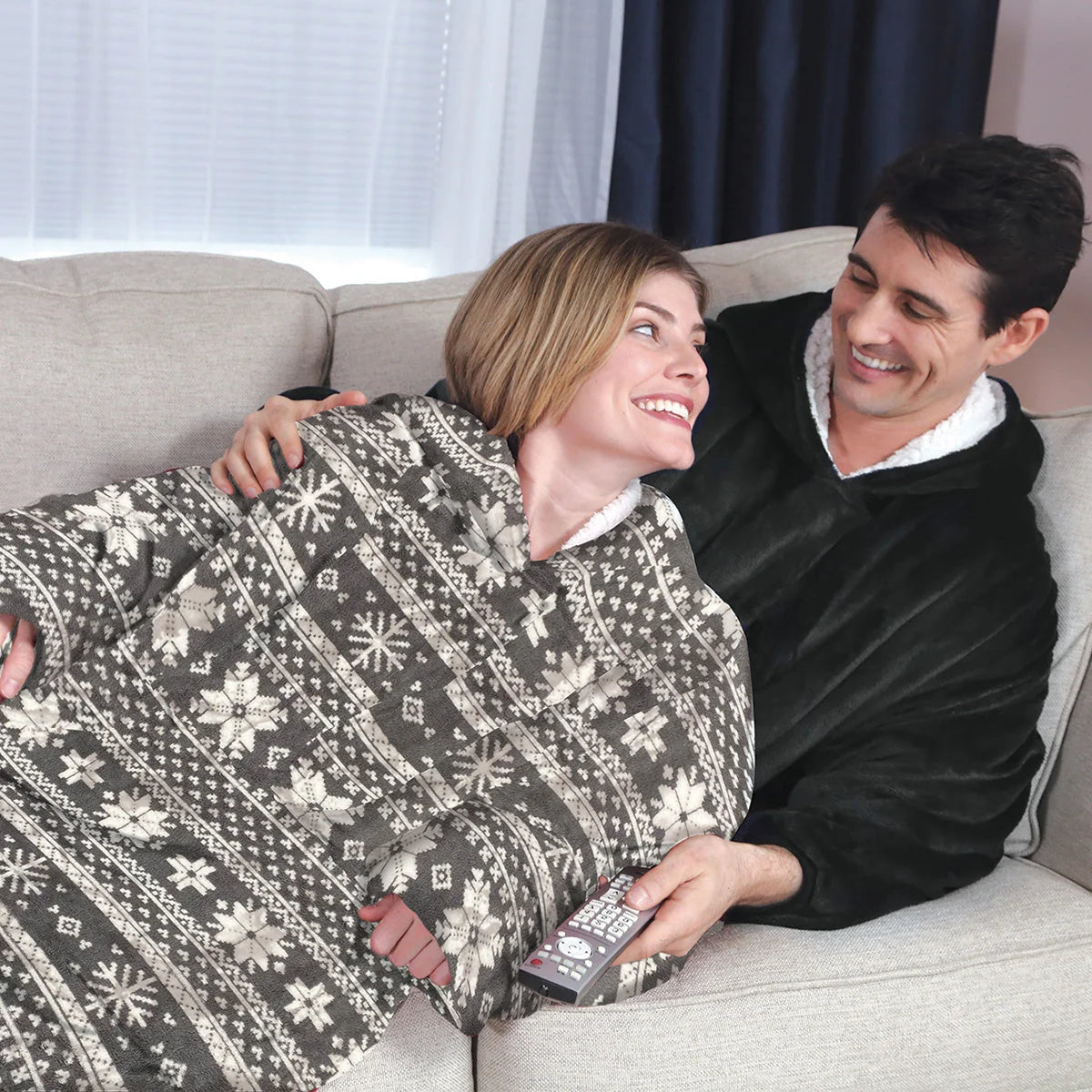 Blanket Hoodie Oversized Front Pocket Machine-Washable