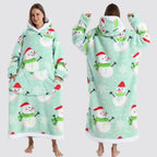 Blanket Hoodie Oversized Knee-Length Large Hood & Machine Washable
