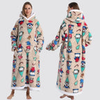 Blanket Hoodie Oversized Knee-Length Large Hood & Machine Washable