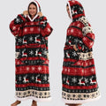 Blanket Hoodie Oversized Knee-Length Large Hood & Machine Washable