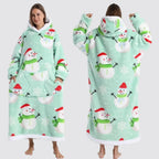 Blanket Hoodie Oversized Knee-Length Large Hood & Machine Washable