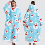 Blanket Hoodie Oversized Knee-Length Large Hood & Machine Washable