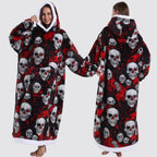 Blanket Hoodie Oversized Knee-Length Large Hood & Machine Washable