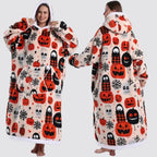 Blanket Hoodie Oversized Knee-Length Large Hood & Machine Washable